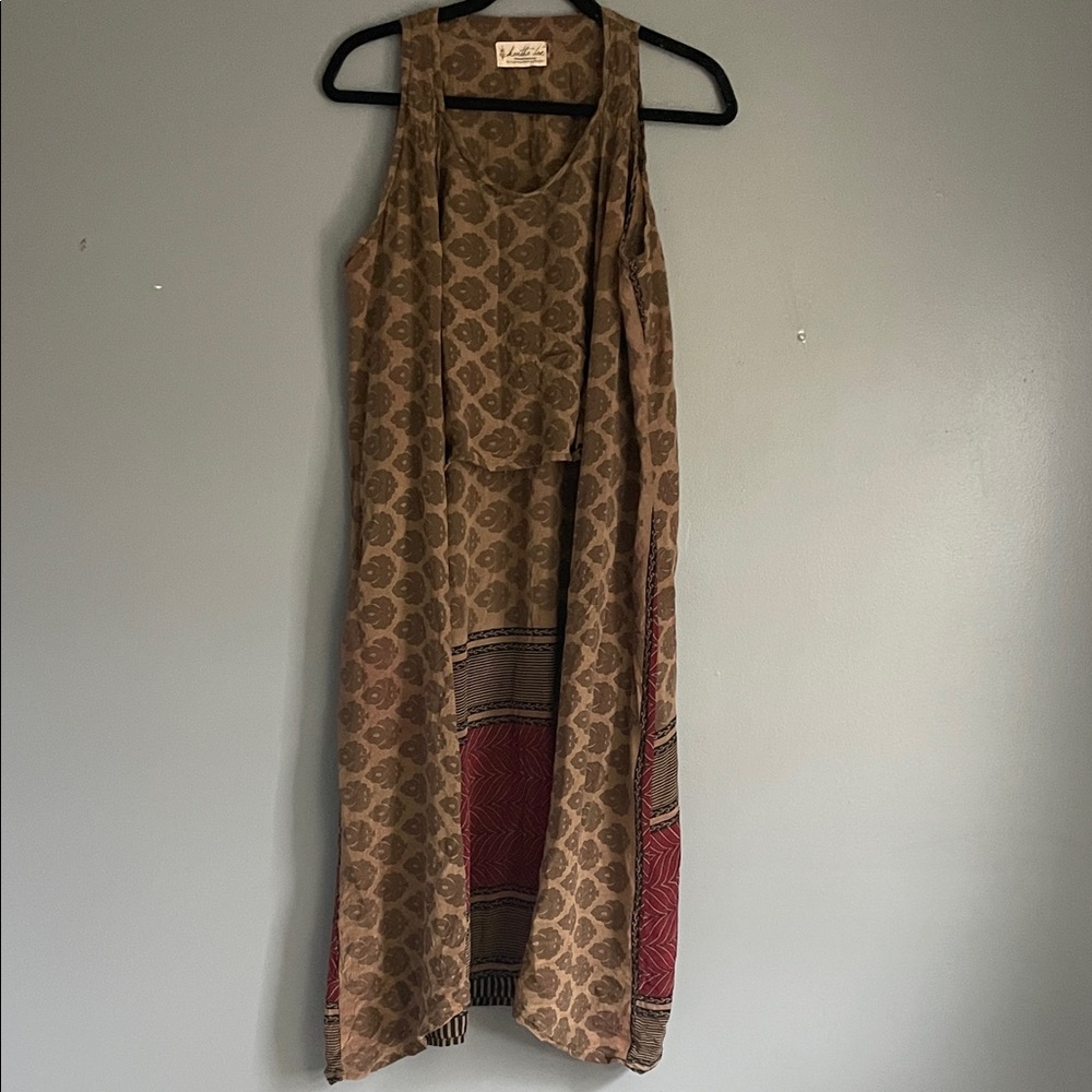 KanthaBae hi-low silk tank